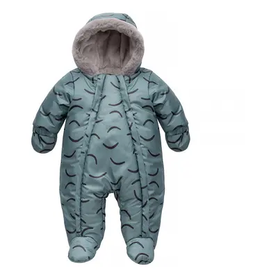 Pinokio Kids's Winter Warm Overall Green/Stripes