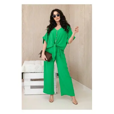 Set of blouses with trousers light green