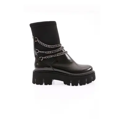 DGN Es806 Women's Thick Chain Accessory Boots.