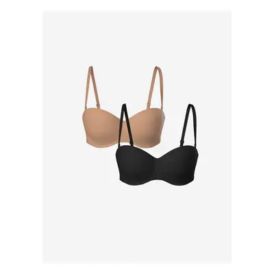 LC Waikiki 2-Pack Underwired Unfilled Plain Strapless Bra