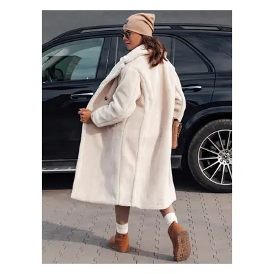 Women's winter coat LUXERII long fur beige Dstreet