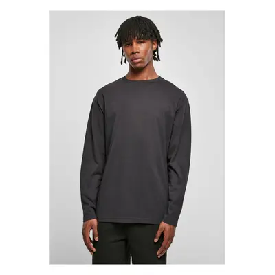 Heavy Oversized Garment Dye Long Sleeve Black