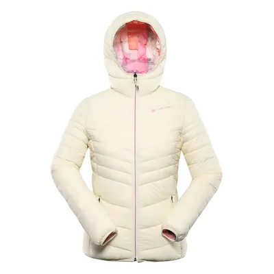 Women's reversible jacket hi-therm ALPINE PRO EROMA creme variant pc