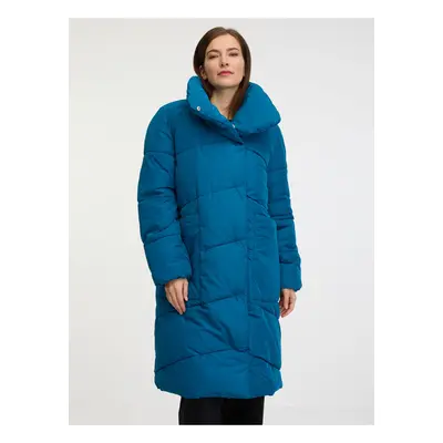 Blue women's winter quilted coat VILA Vipauli - Women