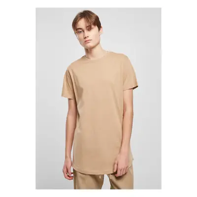 Long T-shirt in the shape of a union beige