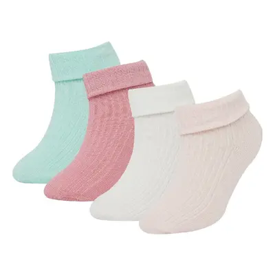 DEFACTO Baby Girl Seamless 4-Pack Cotton Long Socks