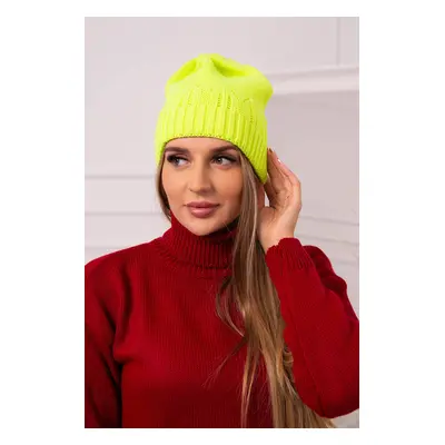 Women's cap Irmina K333 green neon