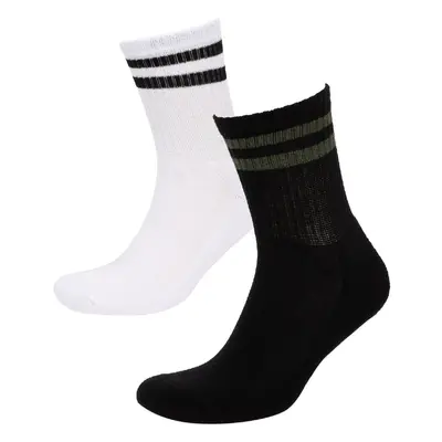 DEFACTO Men's Comfortable Elastic 2-Pack Cotton Terry Sports Socks