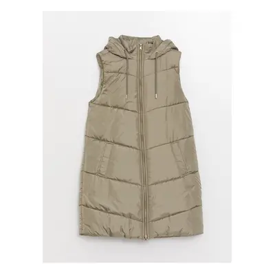 LC Waikiki Lcwk Women's Hooded Plain Puffer Vest