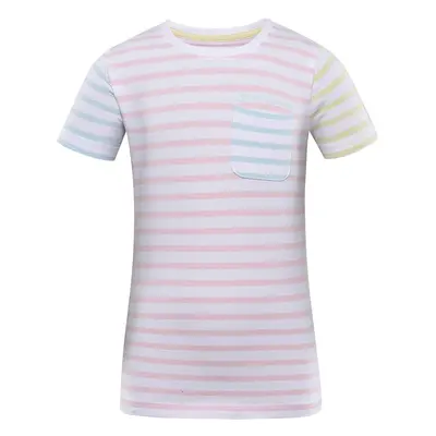 Children's cotton T-shirt ALPINE PRO BOATERO roseate spoonbill