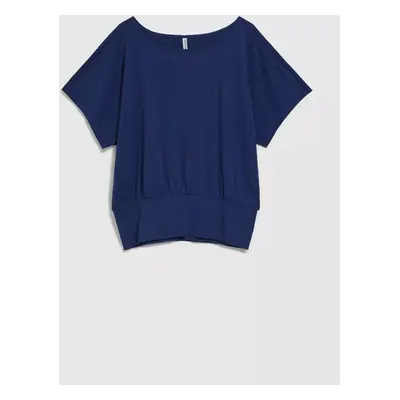 Women's blouse with tapered waist MOODO - blue