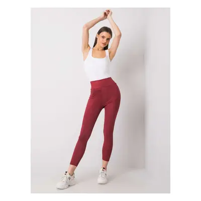 RUE PARIS Burgundi női leggings