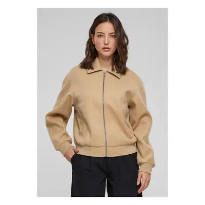 Women's bomber jacket beige