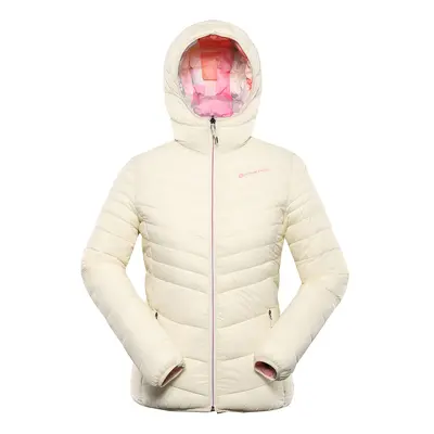 Women's reversible jacket hi-therm ALPINE PRO EROMA creme variant pc