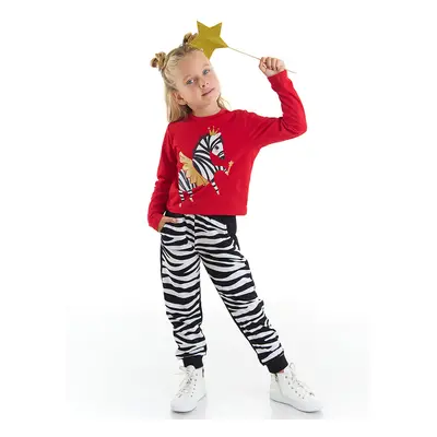 Denokids Ballerina Zebra Girls Kids T-shirt Pants Suit