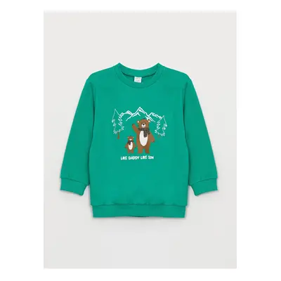 LC Waikiki Crew Neck Long Sleeve Printed Baby Boy Sweatshirt