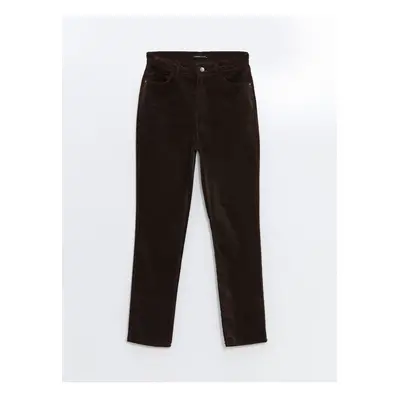 LC Waikiki Slim Fit Velvet Women's Trousers