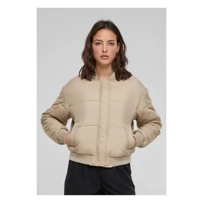 Women's bomber jacket Puffer Blouson beige