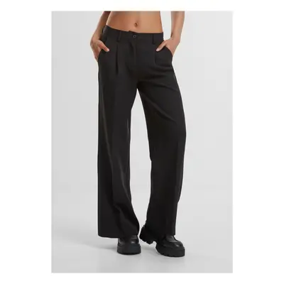 Women's wide-legged trousers black