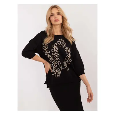 Black casual blouse