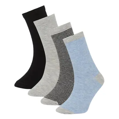 DEFACTO Boy's Line Patterned 4-Piece Socket Socks