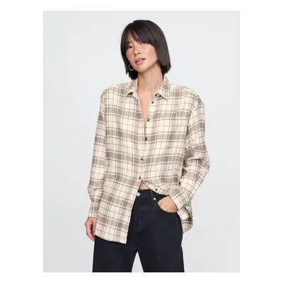 GAP Oversize flannel shirt Big Shirt - Women's