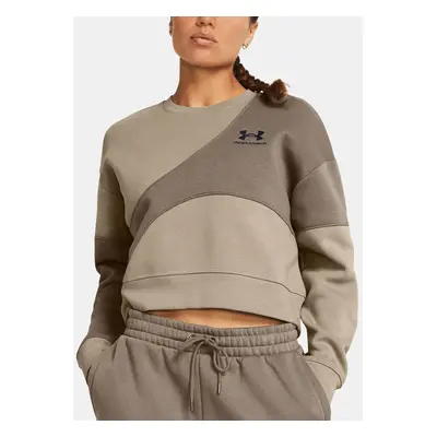 Women's Under Armour Essential Fleece Crop Crew Sweatshirt