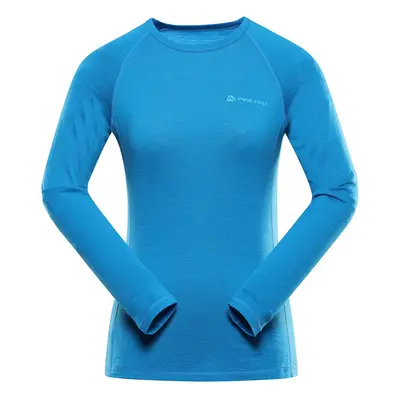 Women's merino wool T-shirt ALPINE PRO MERENA methyl