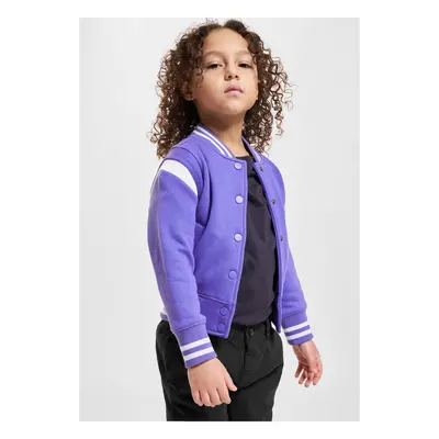 Inset College Sweat Jacket purpleday/white