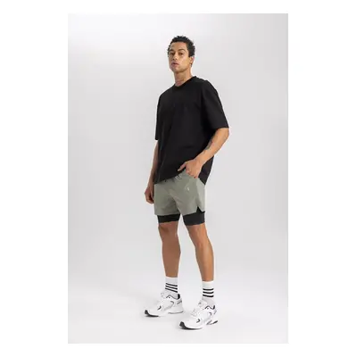 DEFACTO Fit Slim Fit Slim Cut Sports Woven Shorts