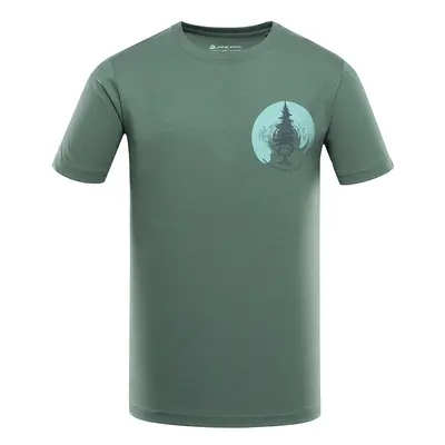 Men's organic cotton t-shirt ALPINE PRO EKK myrtle variant pa