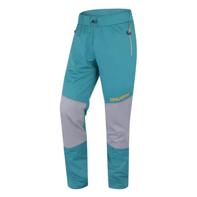 Men's softshell pants HUSKY Kala turquoise/brown