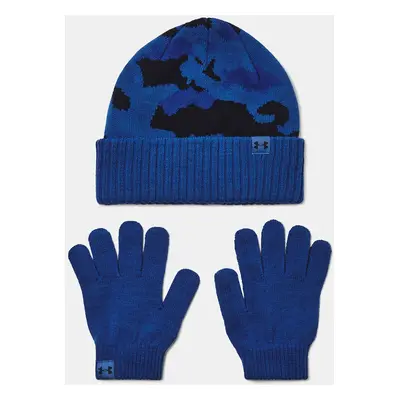 Boys' cap Under Armour B Beanie/Glove Combo-BLU - Boys