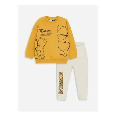 LC Waikiki Crew Neck Long Sleeve Baby Boy Sweatshirt and Trousers 2-Piece Set