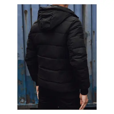 Black quilted men's jacket Dstreet