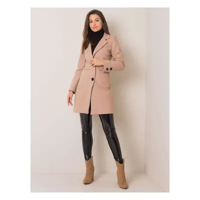 Beige elegant coat with OCH BELLA lining