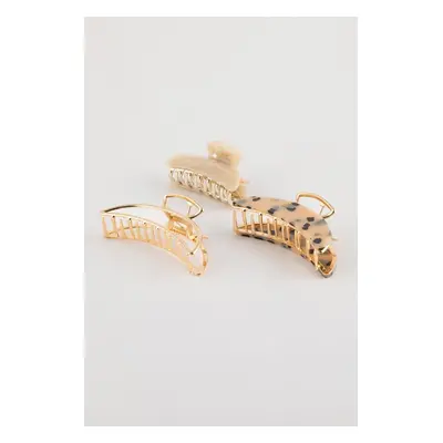 DEFACTO 3-Piece Leopard Patterned Latch Buckle