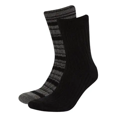 DEFACTO Men's Seamless 2-Pack Cotton Winter Socks