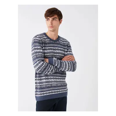 LC Waikiki LCW Casual Crew Neck Long Sleeve Men's Knitwear Sweater