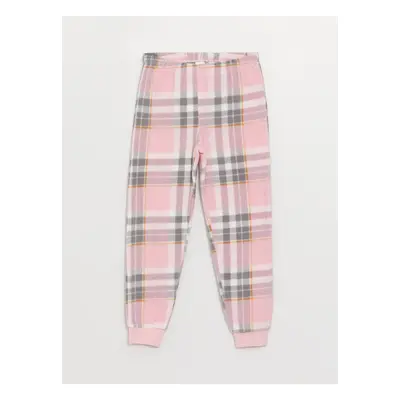 LC Waikiki LCW Kids Elastic Waist Plaid Girls Kids Pajamas Bottom