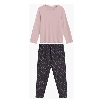 Women's pajamas ATLANTIC - pink/graphite