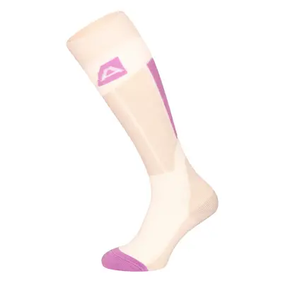 ALPINE PRO RODE cream merino wool socks