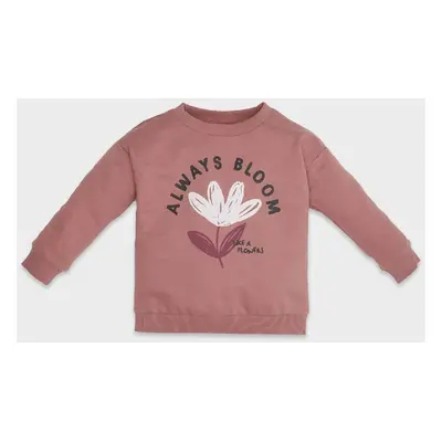 DEFACTO Baby Girl Crew Neck Floral Sweatshirt