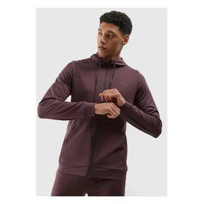 Men's Sports Zipped Hoodie 4F - Brown