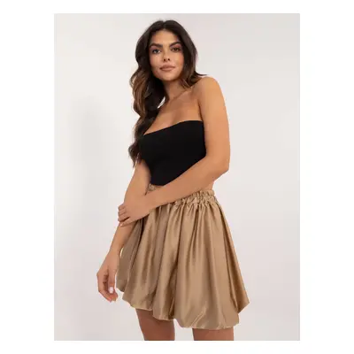 Brown skirt with elastic