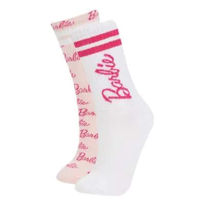 DEFACTO Girl Barbie 2-Pack Cotton Long Socks