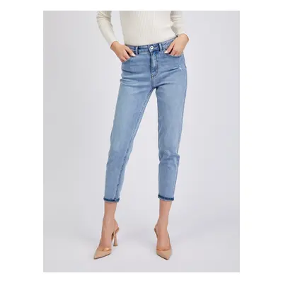 Light blue women's mom fit jeans ORSAY