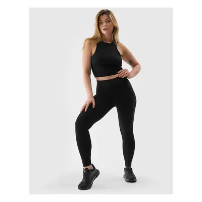 Women's 4F Knitted Leggings - Black