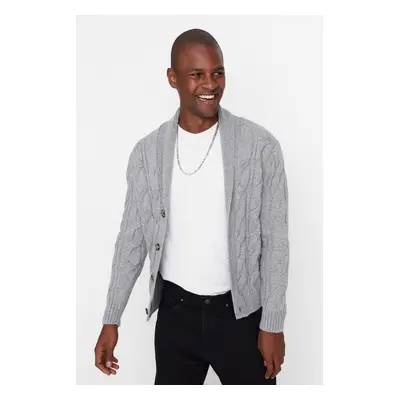 Trendyol Cardigan - Gray - Regular fit