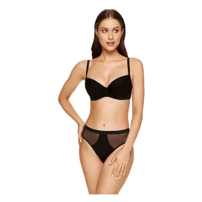 Gorteks Andrea push-up bra soft fabric blac